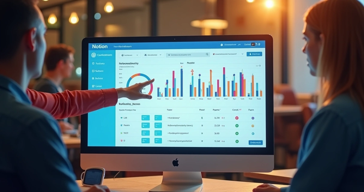 Dashboard automatizado de lançamentos no Notion, com status de leads 