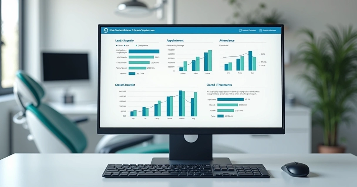Dashboard de leads para clínica odontológica