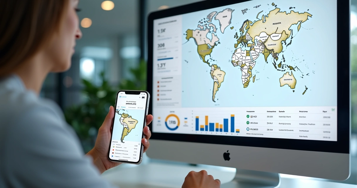 Dashboard digital com obras mapeadas por região e fase da construção 