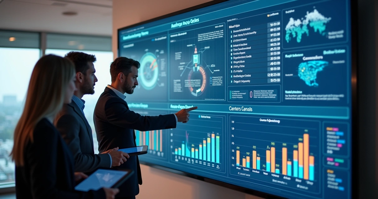 Dashboard de marketing com gráficos de IA em tempo real 