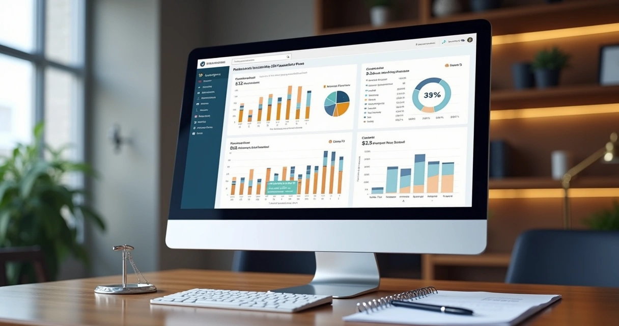 Dashboard de automação de marketing em escritório de advocacia 