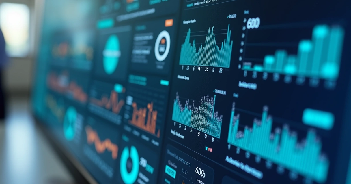 Dashboard de marketing odontológico com funis e indicadores 