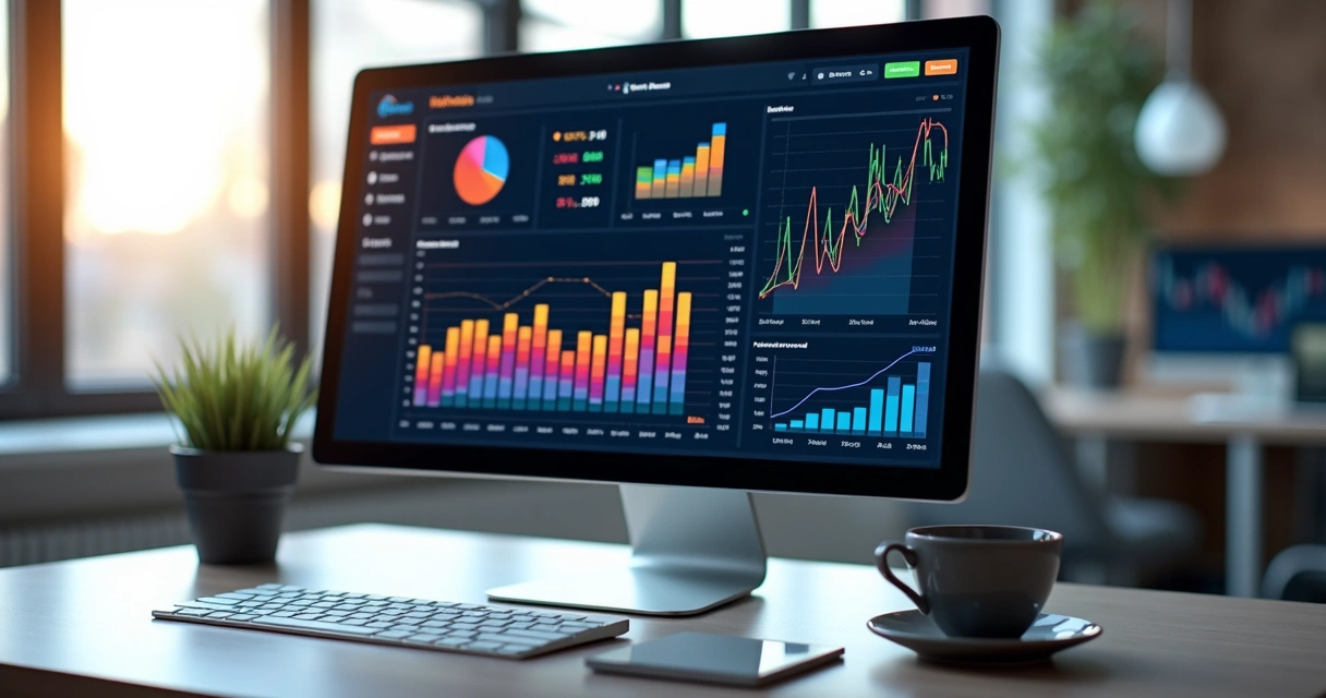 Dashboard de marketing em tempo real com conversões e leads 