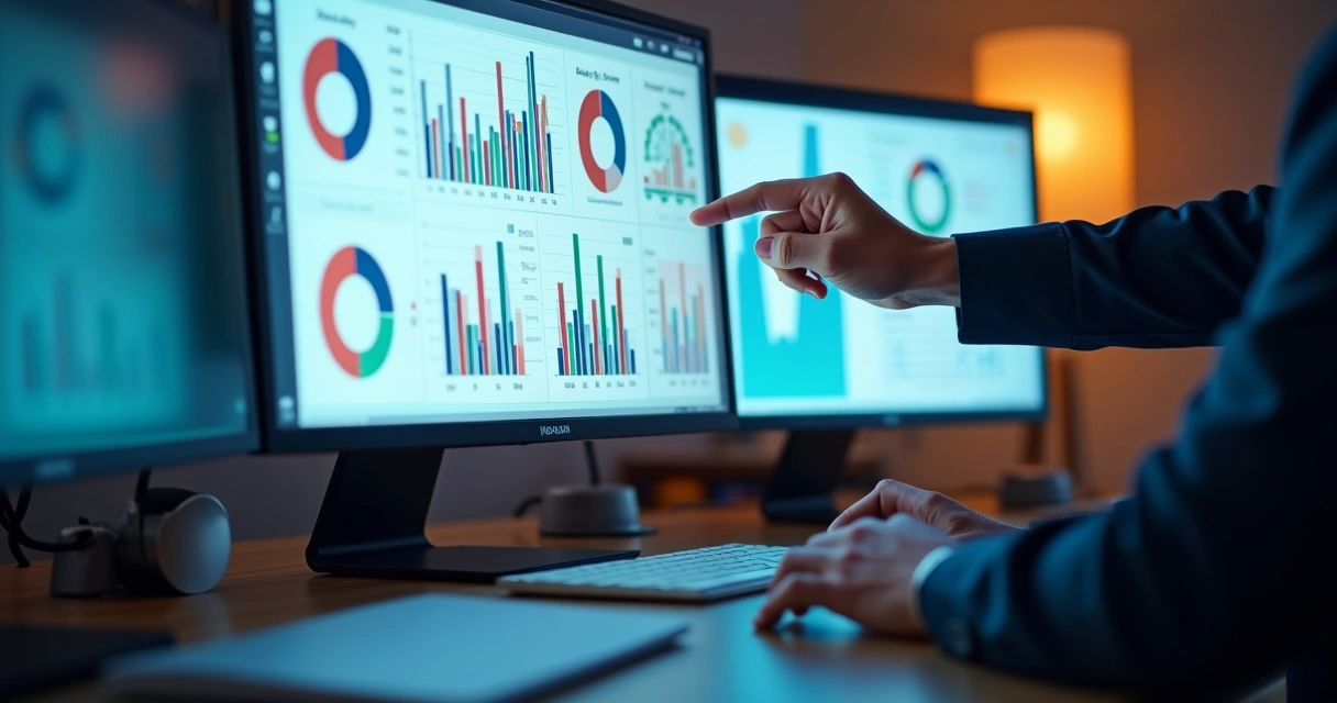 Dashboard digital com dados de campanhas de marketing programático e segmentação 