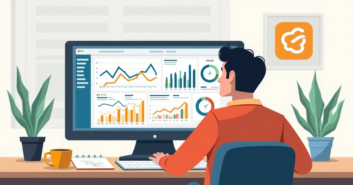 Dashboard de métricas de anúncios do Instagram sendo analisado no computador 
