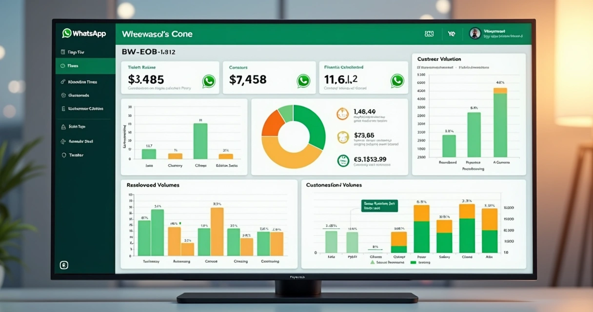 Dashboard digital com métricas de atendimento condominial 