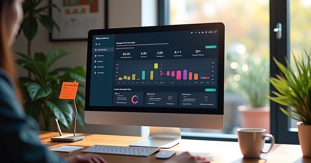 Dashboard com métricas de automação de atendimento 