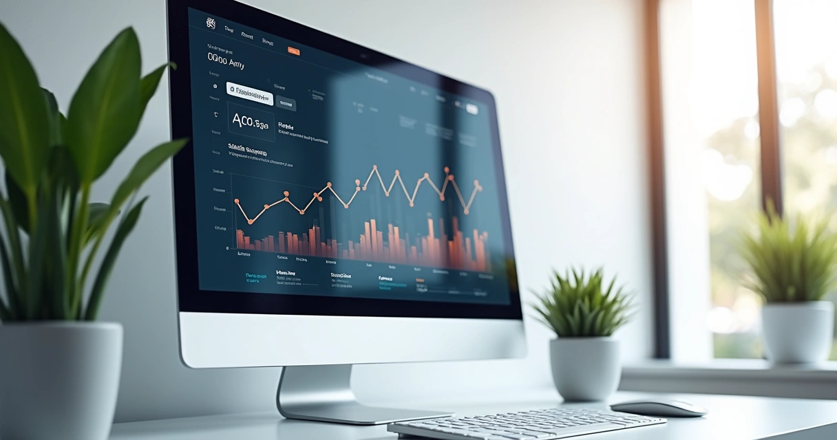 Dashboard com métricas de branding mostrando crescimento nas redes sociais, geração de leads e reputação online 