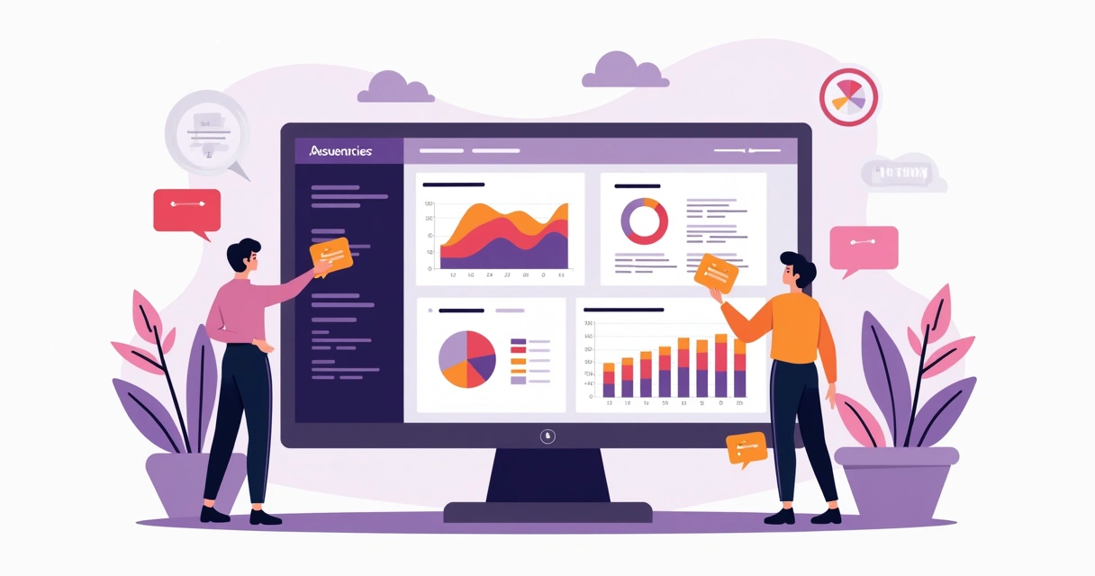Dashboard de métricas do funil para agência 