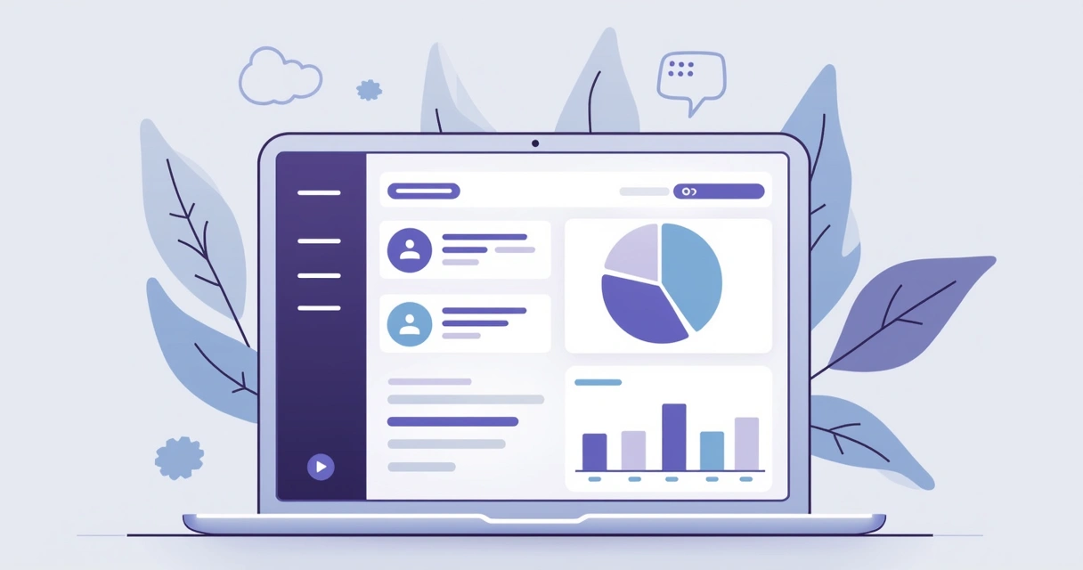 Dashboard digital com métricas de vendas e parceiros visíveis 
