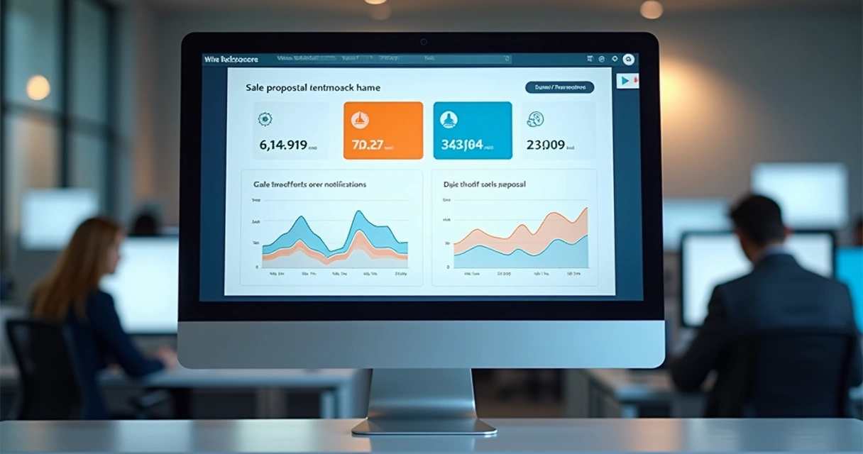 Dashboard com métricas de notificações de vendas B2B 