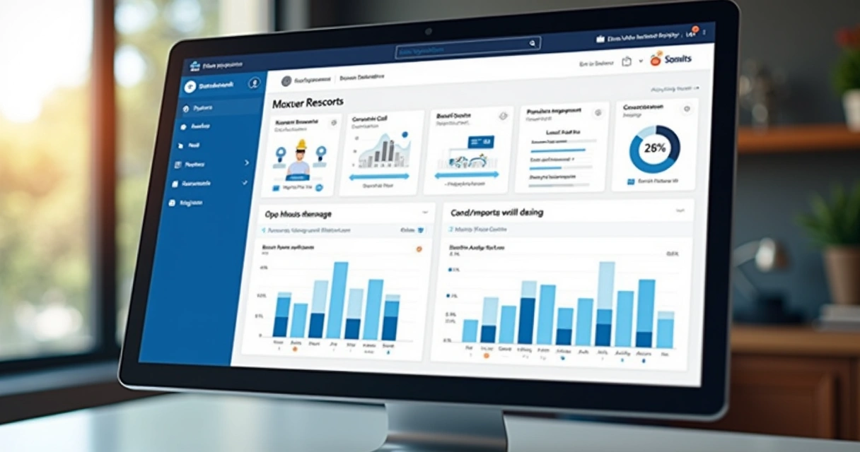 Dashboard digital apresentando métricas de prospecção outbound em tempo real 