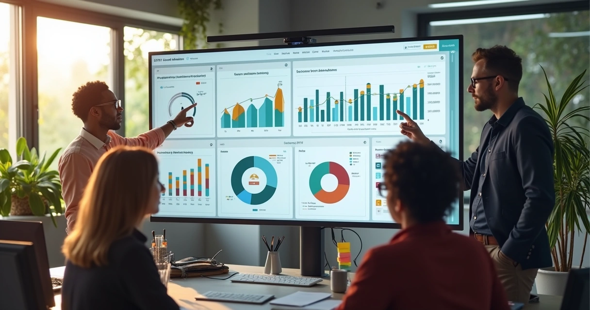 Dashboard personalizável de ERP exibindo métricas pouco usuais 