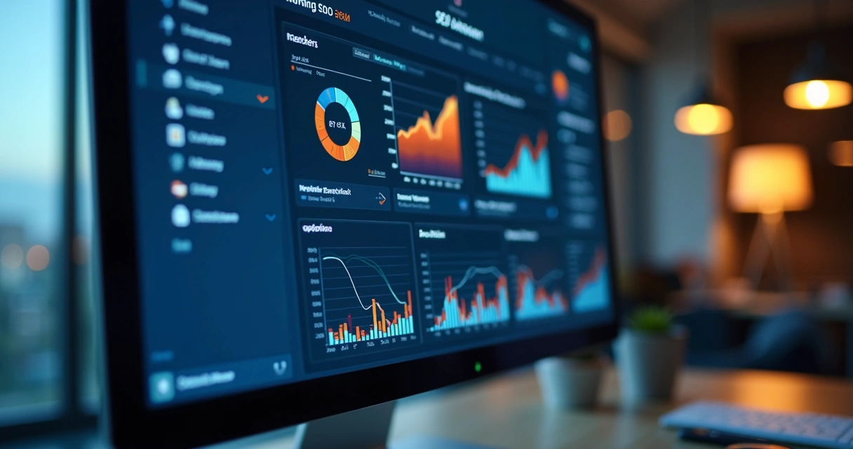 Dashboard com métricas de SEO para e-commerce 