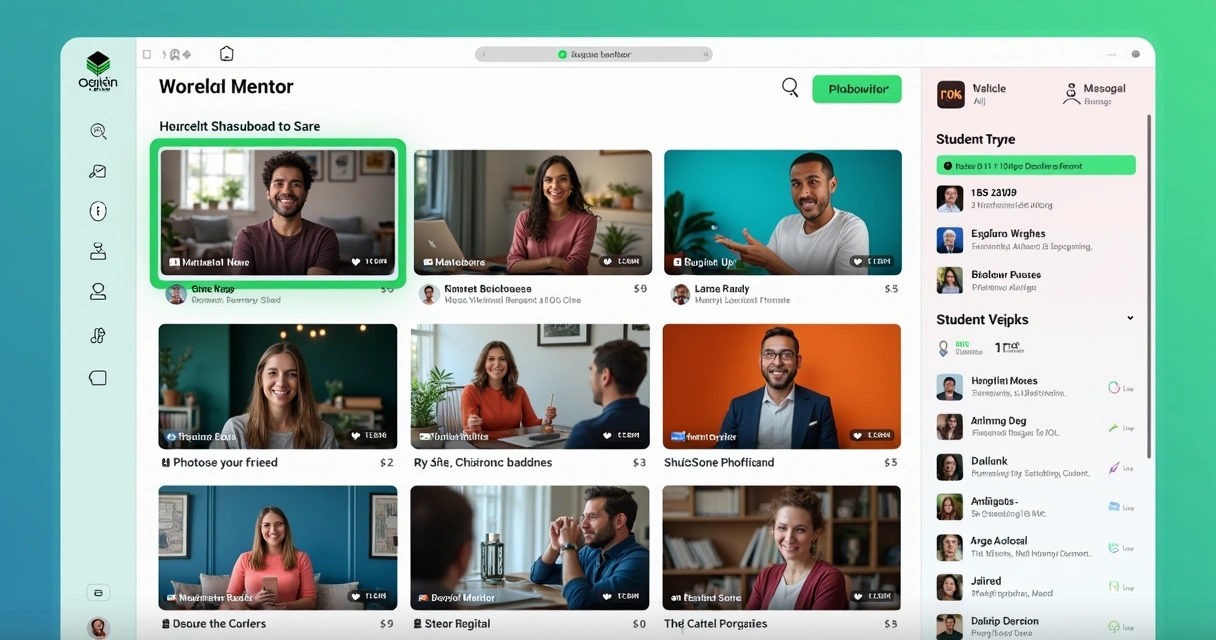 Painel moderno de uma área de membros com visual similar ao streaming 