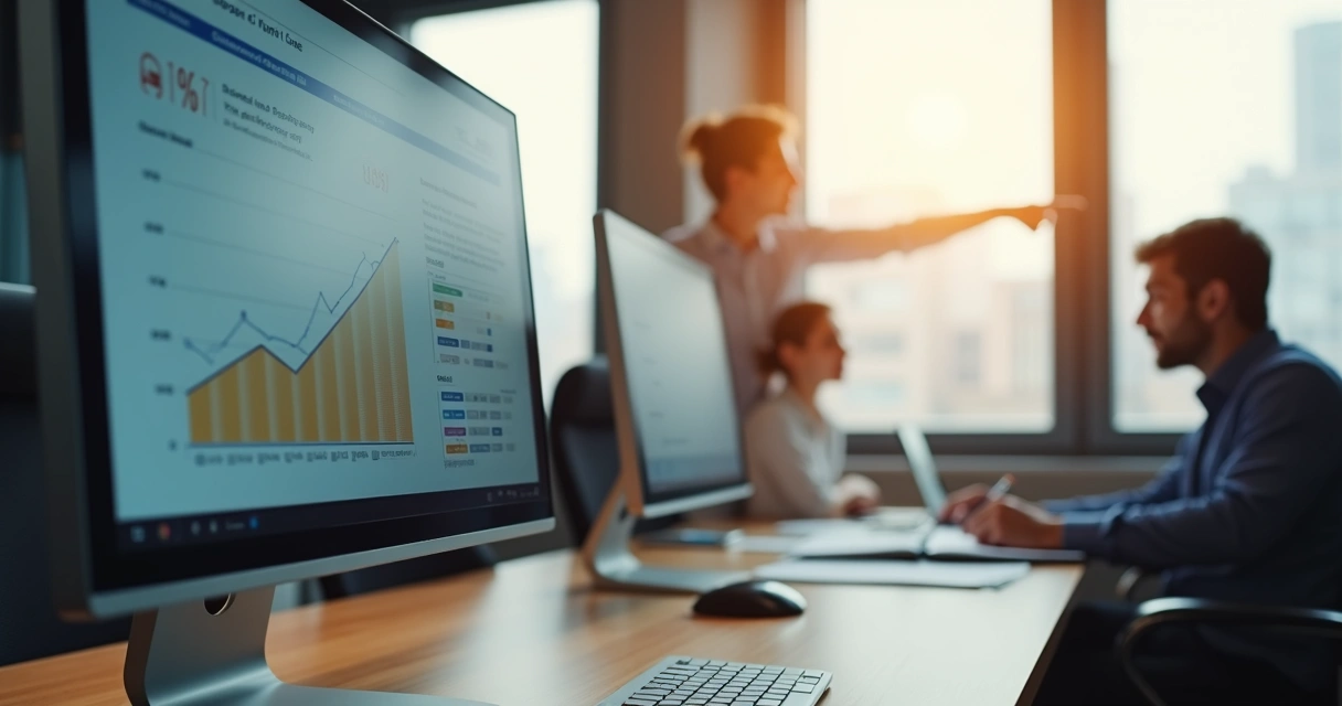 Dashboard jurídico com métricas após integração de IA 