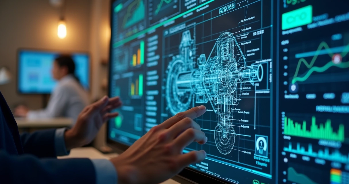 Painel digital de monitoramento preditivo em operação 