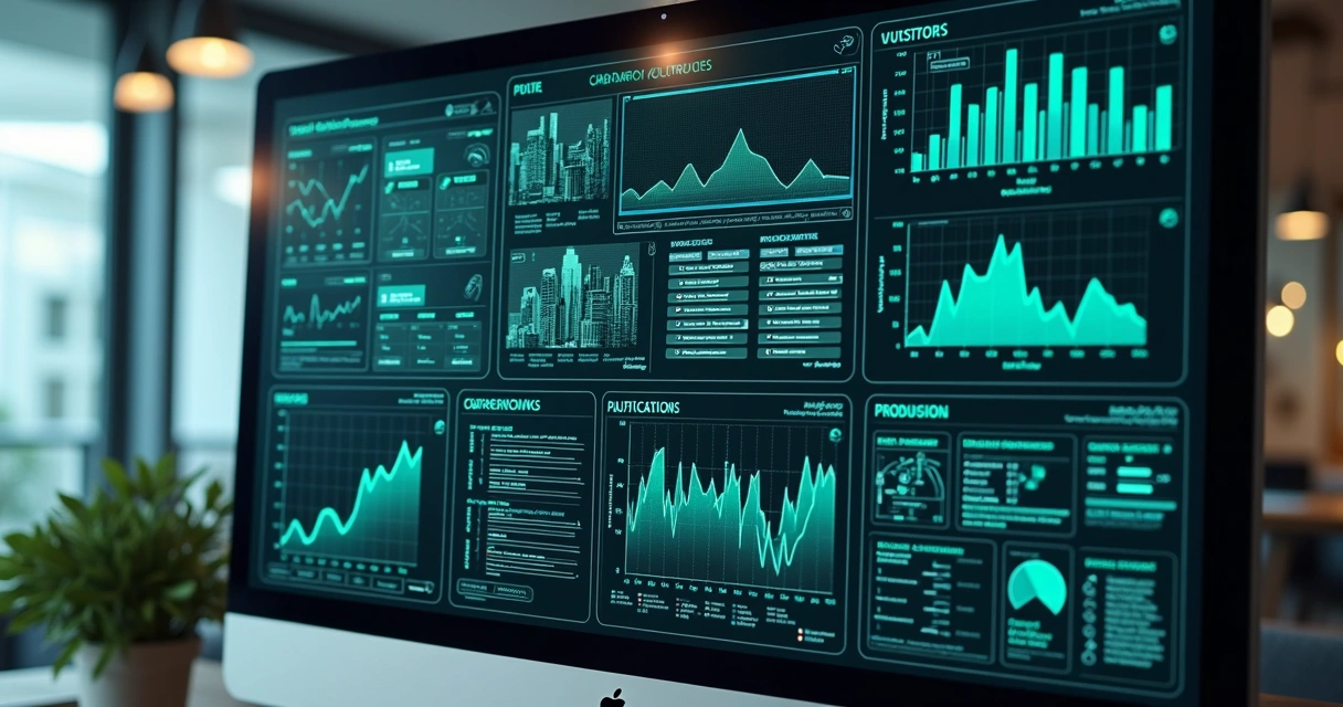 Dashboard digital de monitoramento de obras exibindo imagens em tempo real 