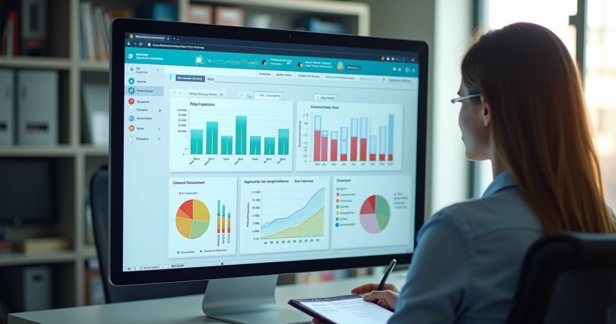 Dashboard mostrando monitoramento de robôs contábeis 