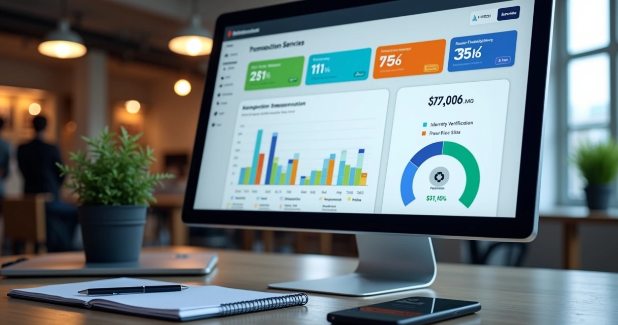 Dashboard de monitoramento de transações e verificações Shopify 