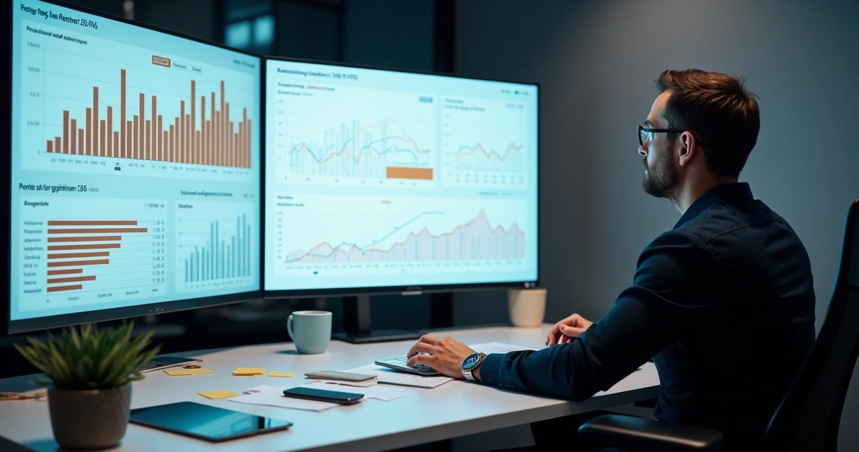 Dashboard digital de vendas exibindo métricas e taxa de conversão 
