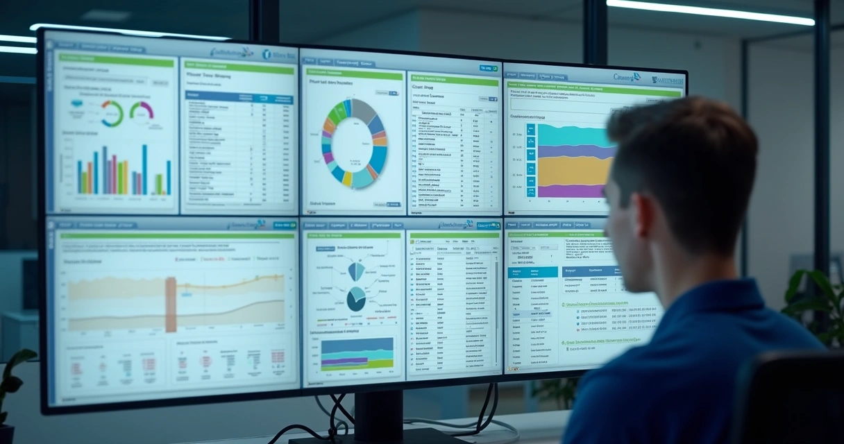 Dashboard de integração ERP exibindo logs de emissão de NF-e