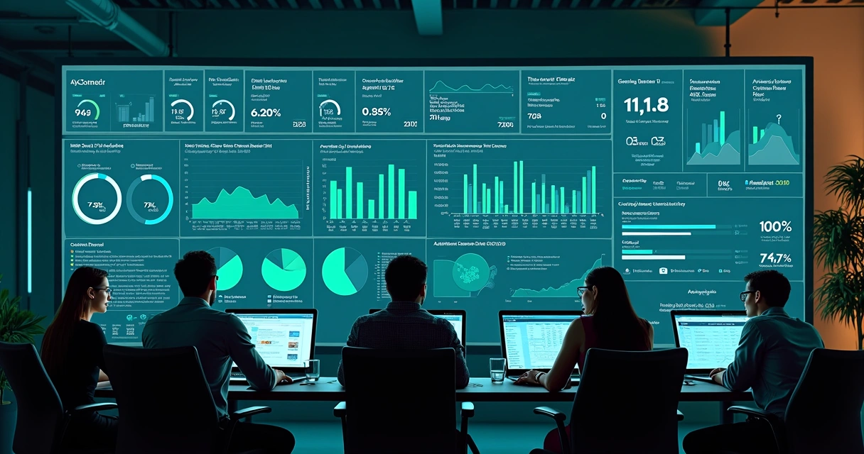 Dashboard de NPS exibindo resultados e dados de atendimento 
