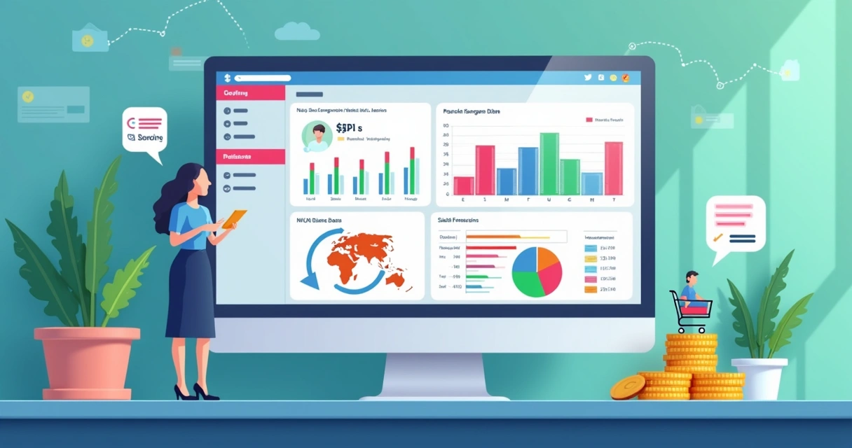 Dashboard de análise NPS integrado a vendas, mostrando gráficos em tempo real