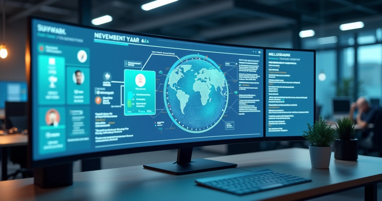 Dashboard mostrando diferentes canais integrados, incluindo WhatsApp, em grande empresa 