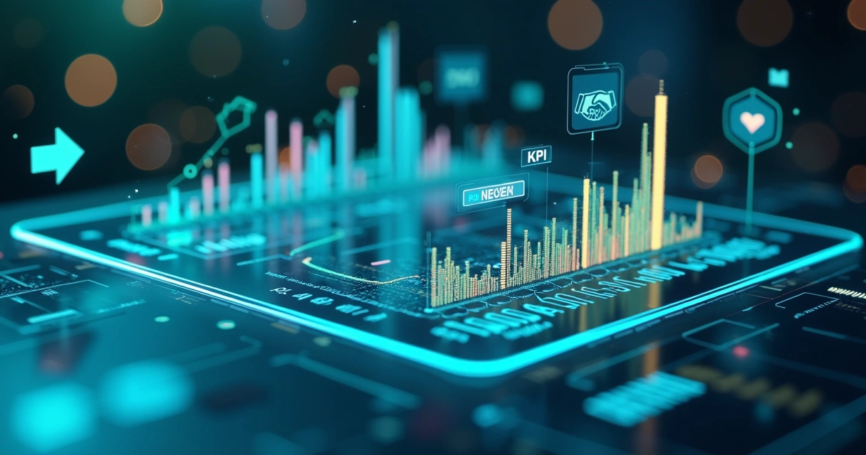 Dashboard digital mostrando KPIs e engajamento de parceiros B2B 