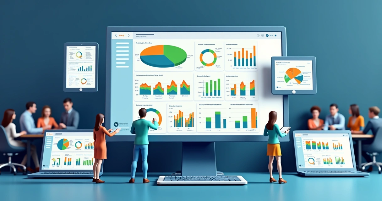 7 estratégias para aumentar receita com parcerias regionais Tela de dashboard colorida exibindo métricas de performance regional