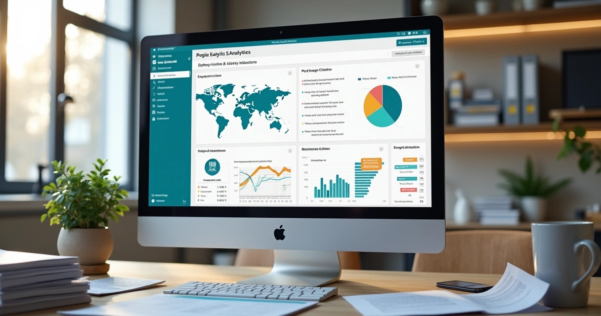 Dashboard digital de People Analytics mostrando indicadores de clima
