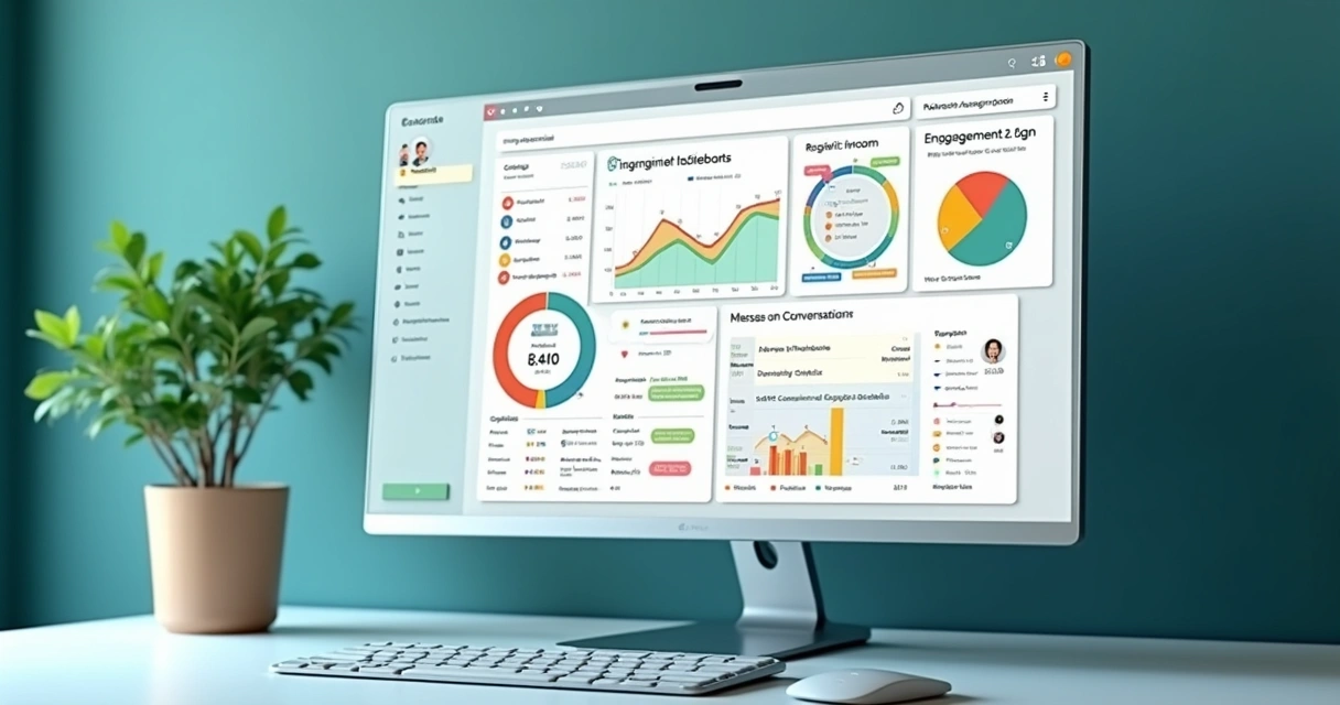 Dashboard da Piloto Automático mostrando dados de engajamento