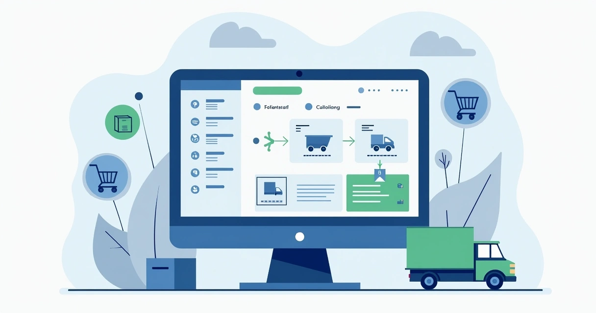 Painel de controle digital de uma plataforma de dropshipping 