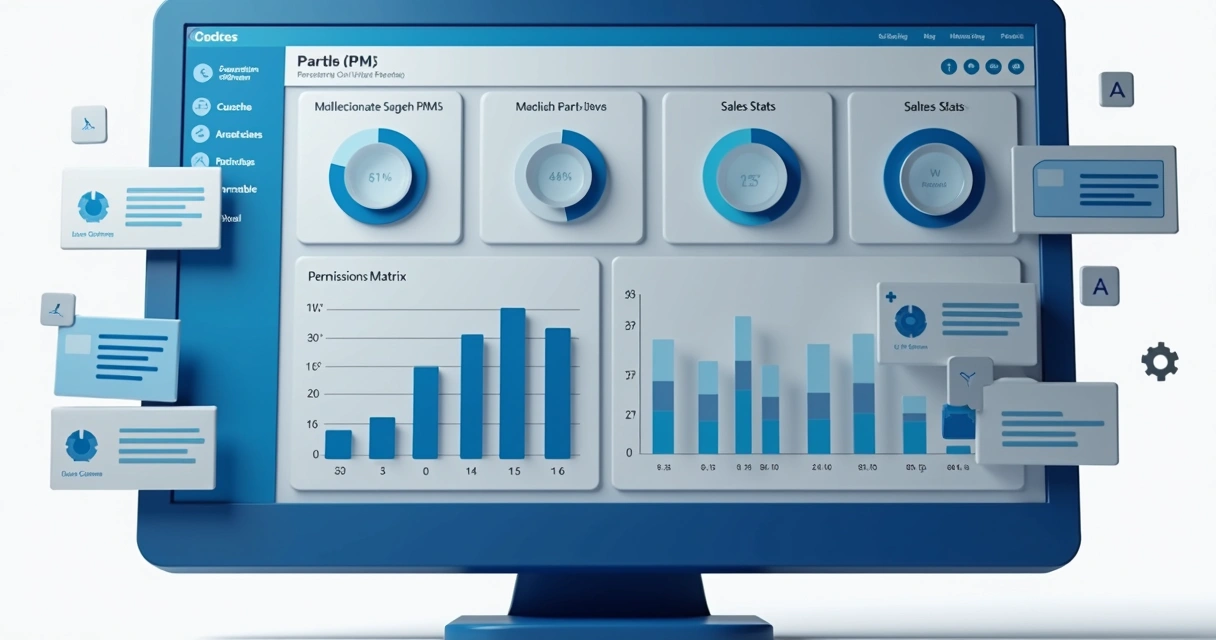 Dashboard PRM detalhado mostrando performance de afiliados 