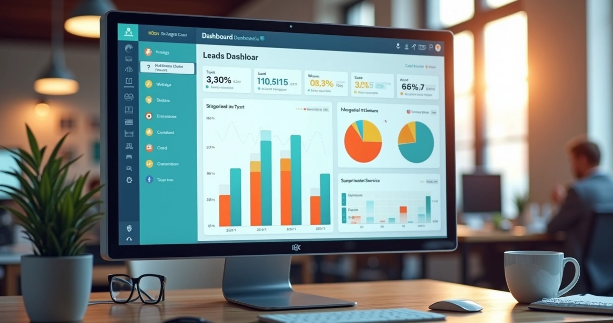 Lead Scoring: Como Classificar e Priorizar Leads B2B 4 Dashboard digital mostrando leads classificados por prioridade
