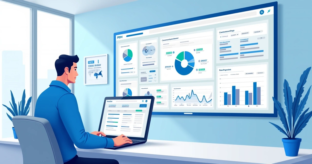 Dashboard de PRM comissões e painéis de leads 
