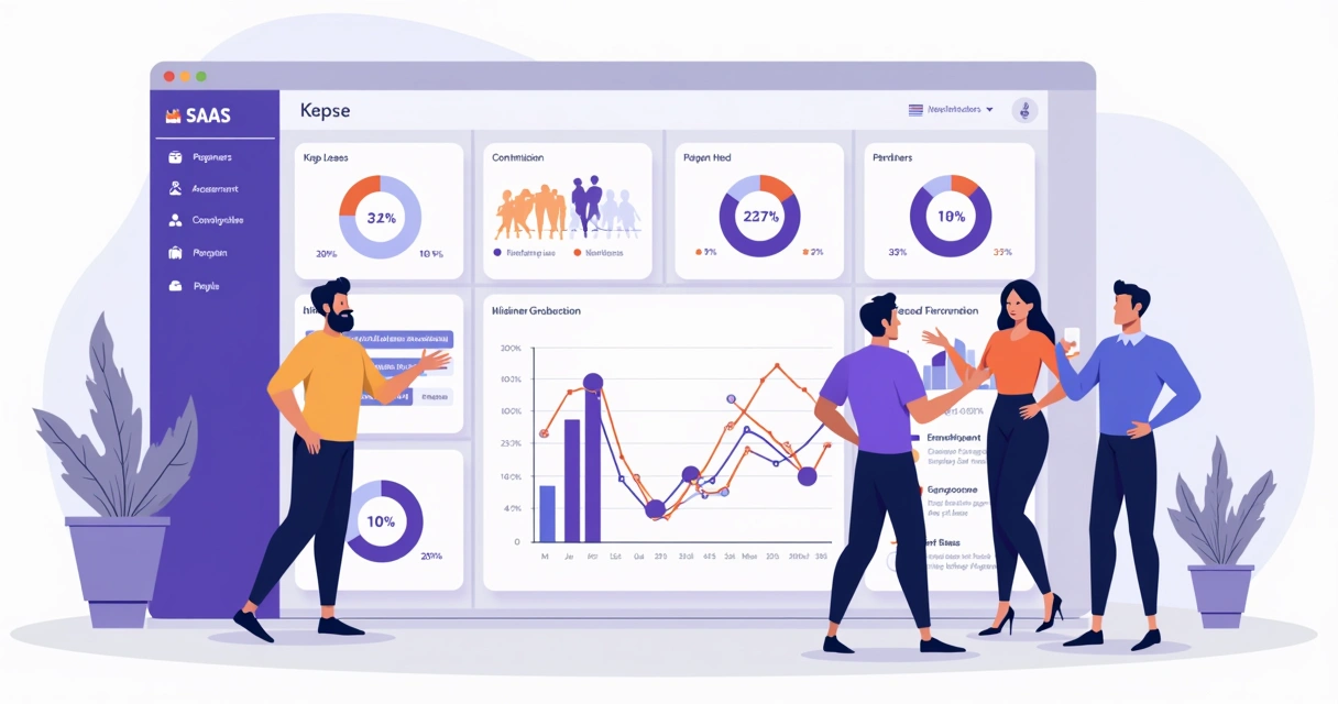 Um dashboard de PRM exibindo painel de parceiros e desempenho 