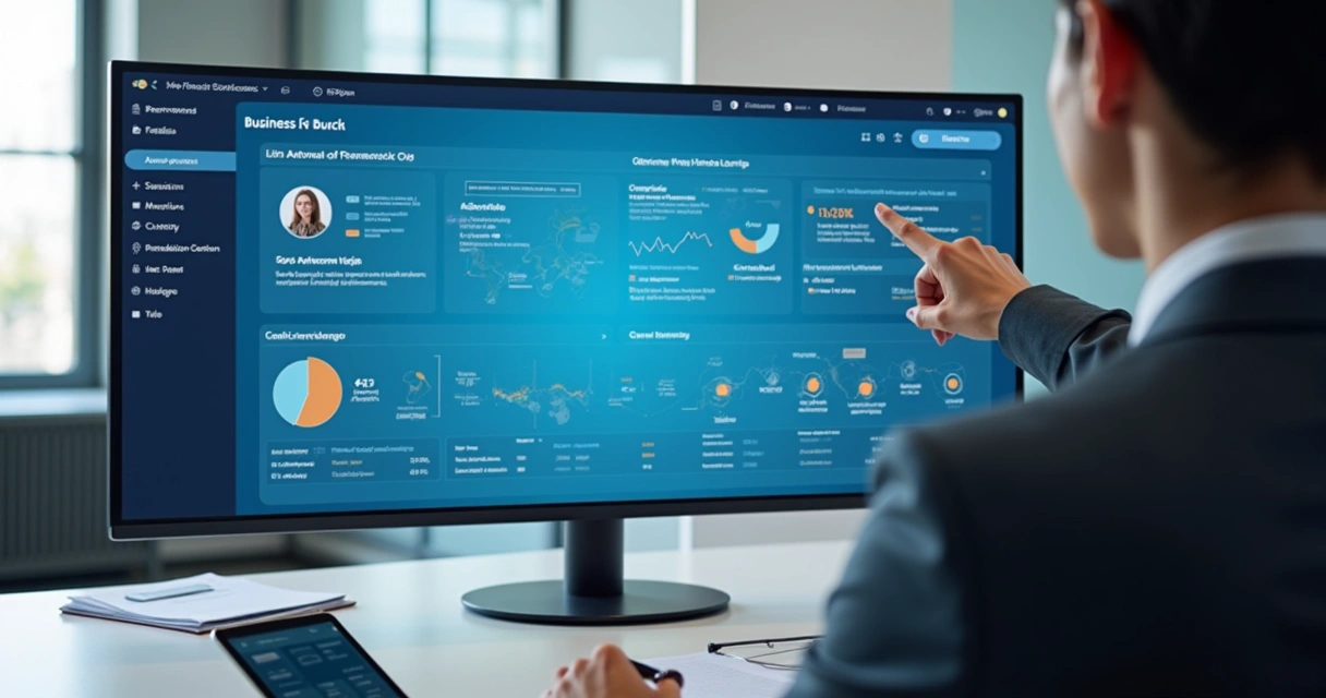 Dashboard de processos com indicadores e automações em tela 