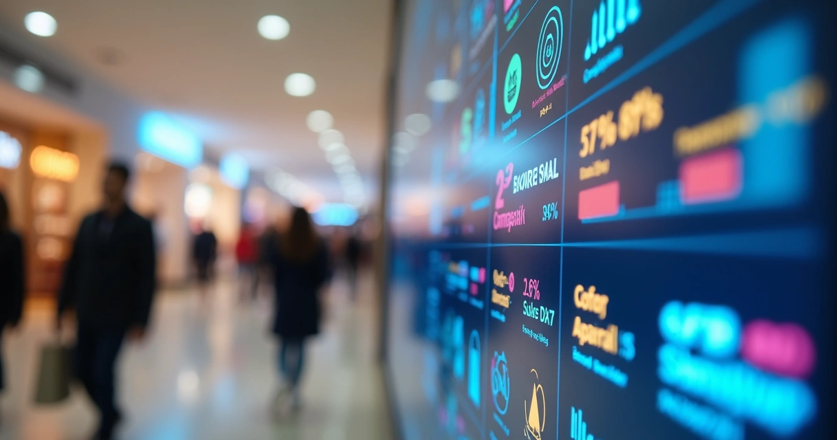 Dashboard de promoções ativas em shopping 