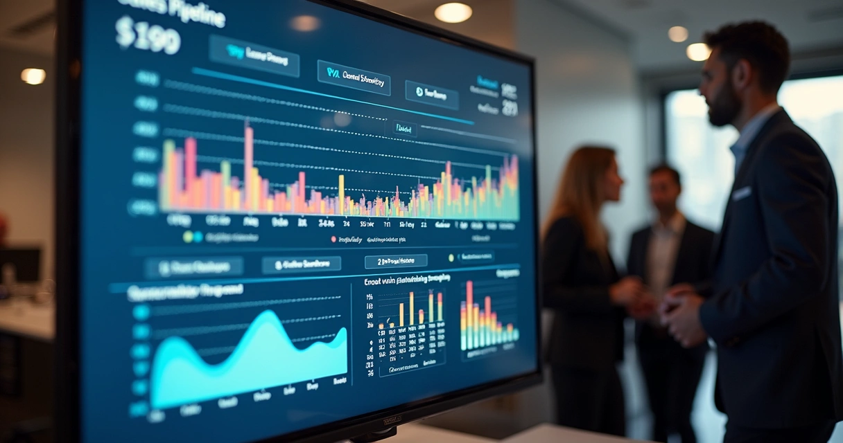 Dashboard de pipeline de vendas com analytics detalhado 