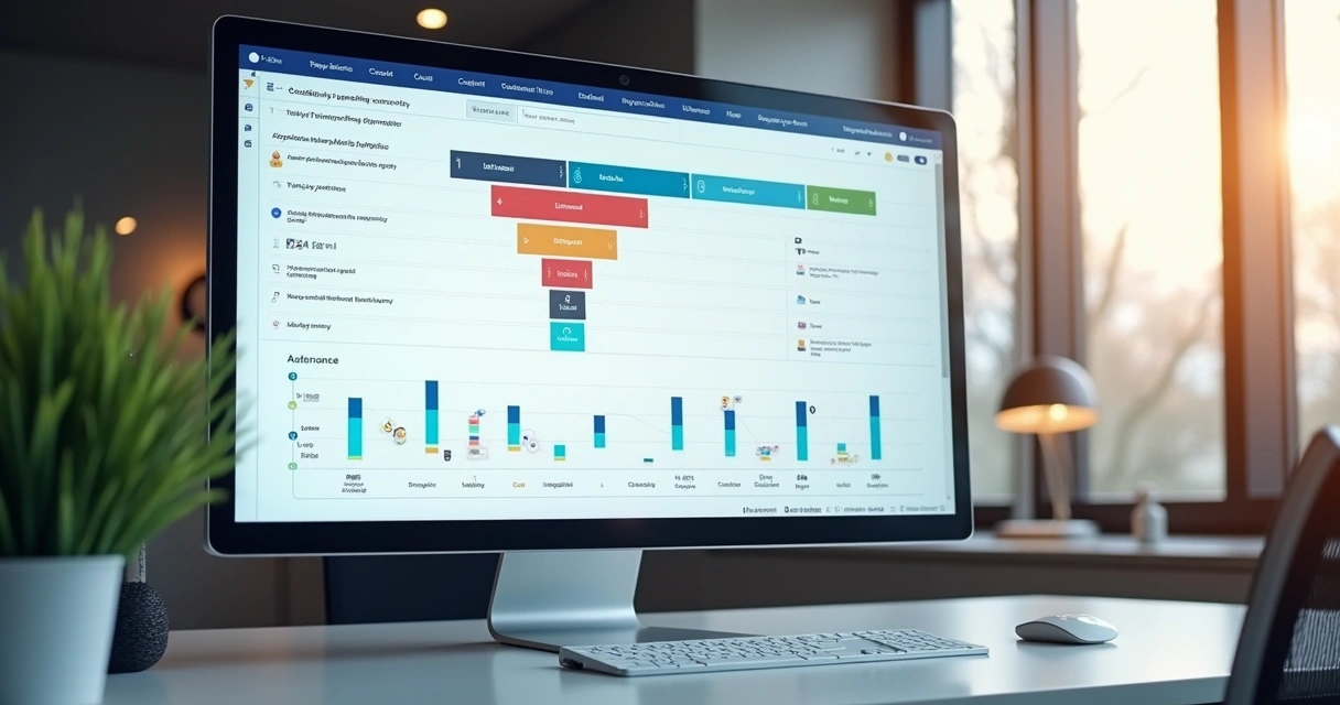 Vendedor de Leads: Como Qualificar e Converter Mais Clientes 3 Painel digital mostrando etapas de qualificação de leads