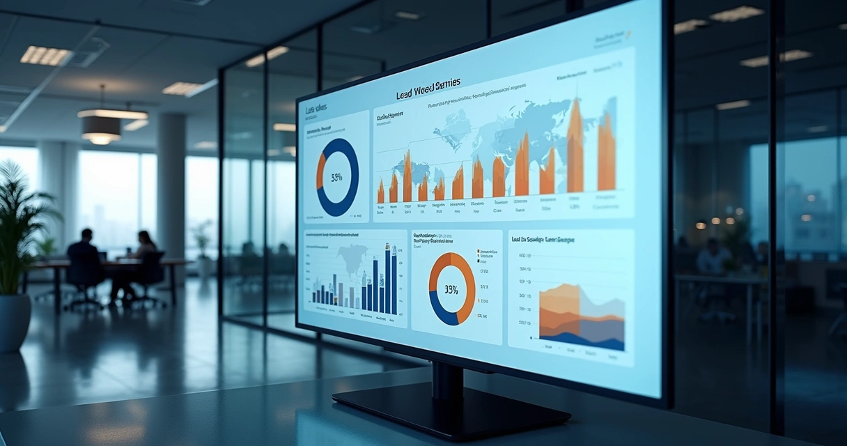 Dashboard com métricas de qualificação de leads 