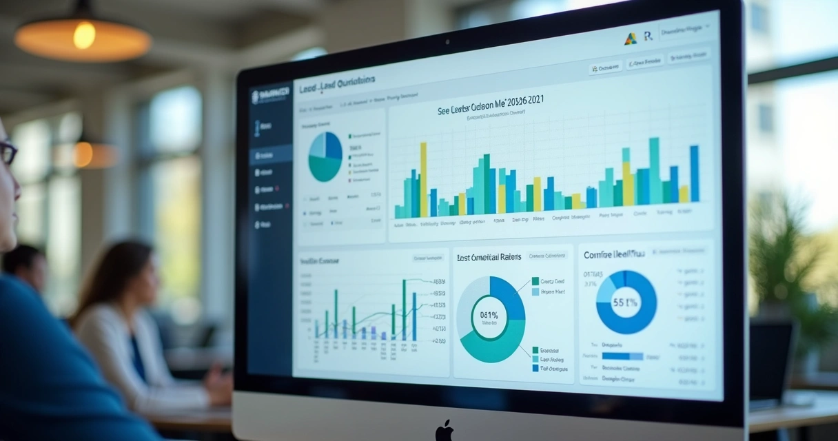 Colorful lead qualification dashboard