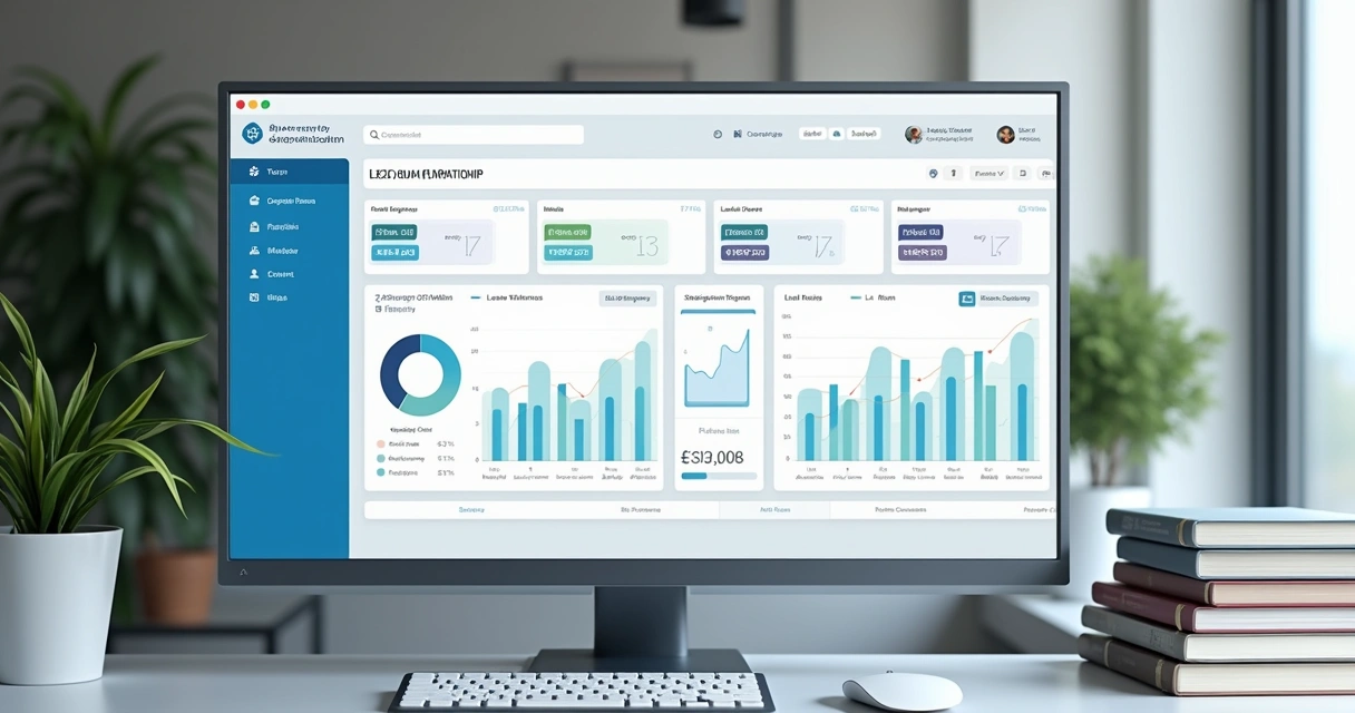 Dashboard mostrando qualificação de leads por canal 