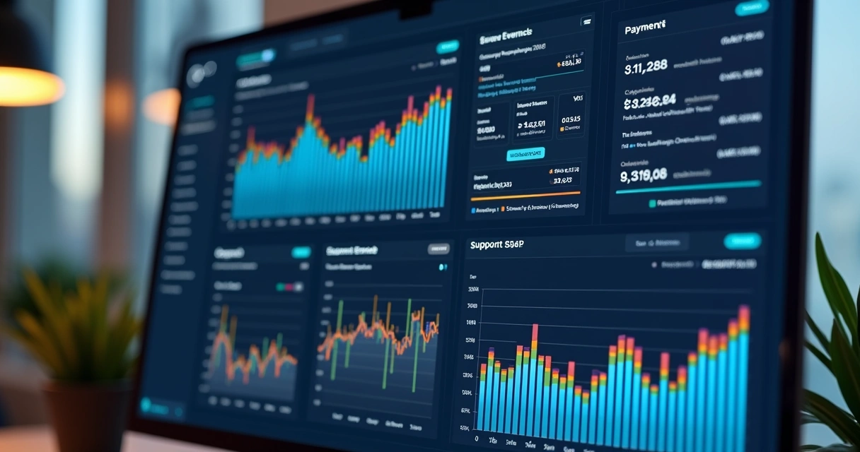 Dashboard showing real-time updates from webhook events 
