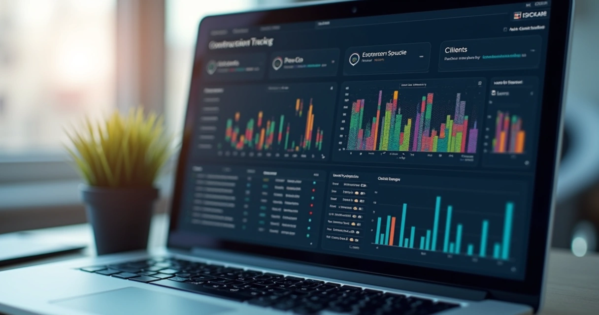 Dashboard mostrando acompanhamento de relacionamento comercial entre empresas