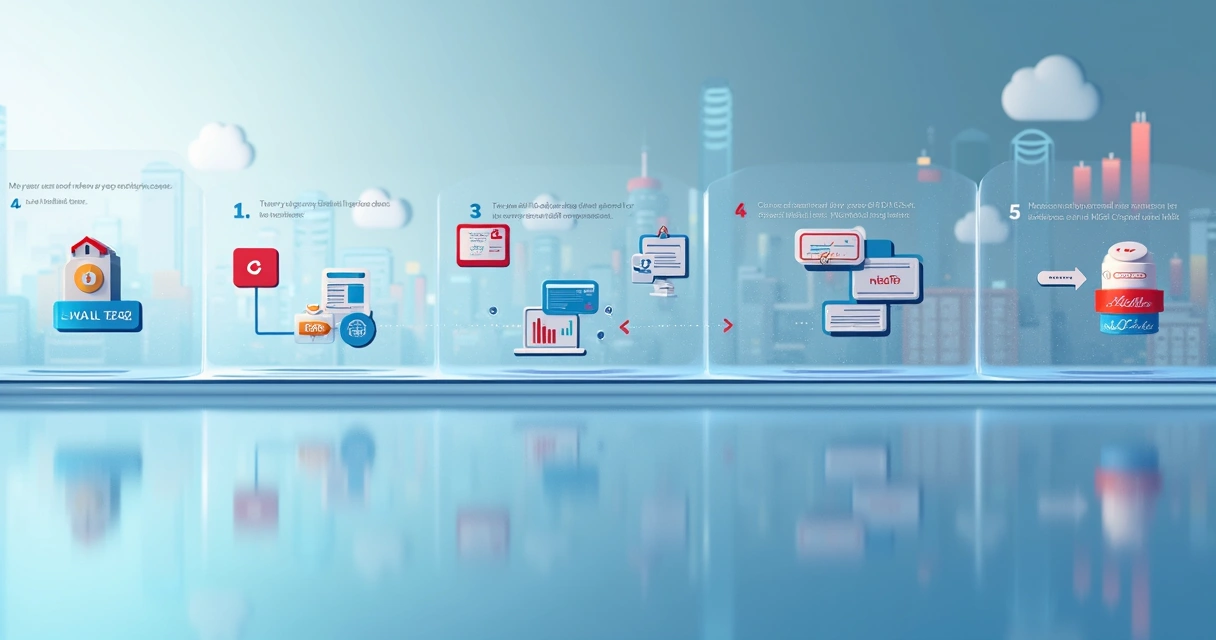 Painel mostrando etapas de relatório técnico e assinatura digital 