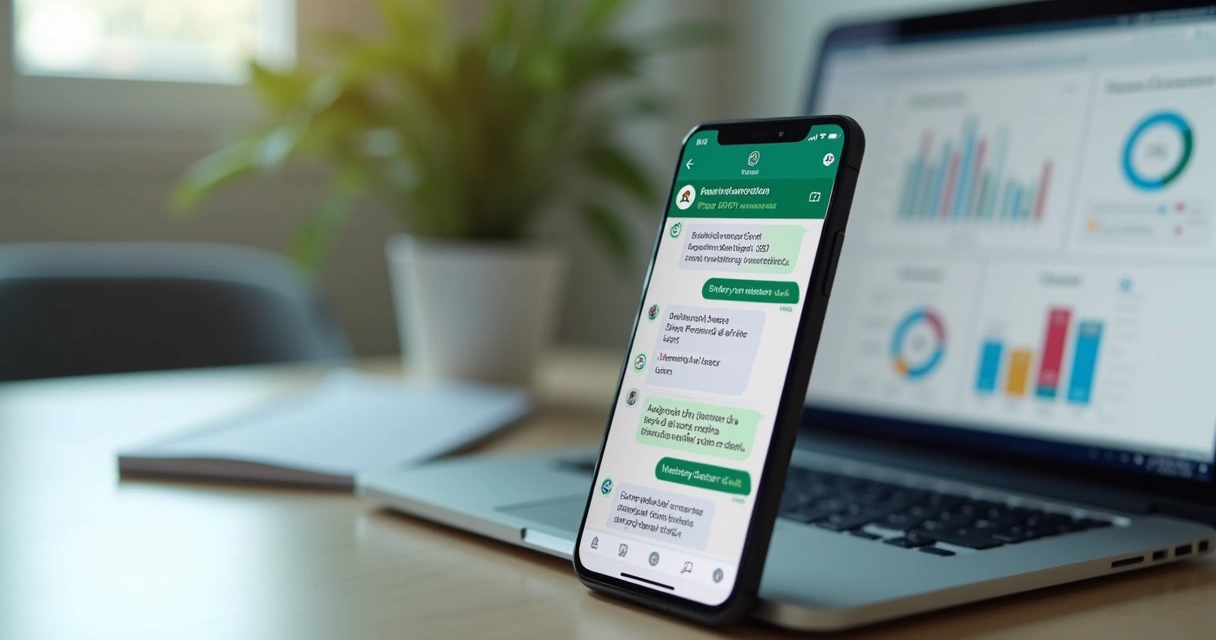 Relatório de feedback enviado no WhatsApp 