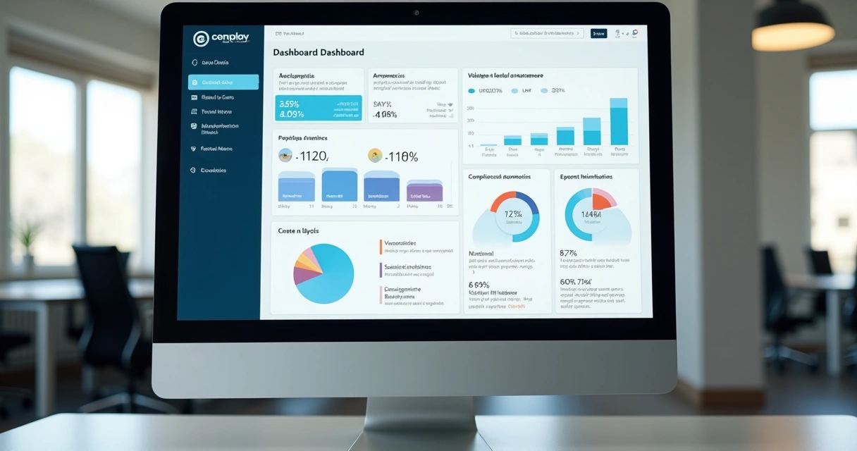 Dashboard com métricas de saúde ocupacional para RH 
